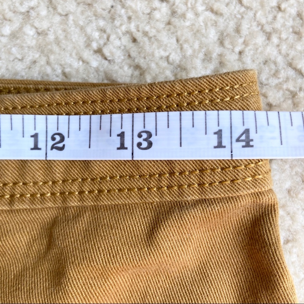 Old Navy Carmel Button Down Patch Pocket Skirt - image 7